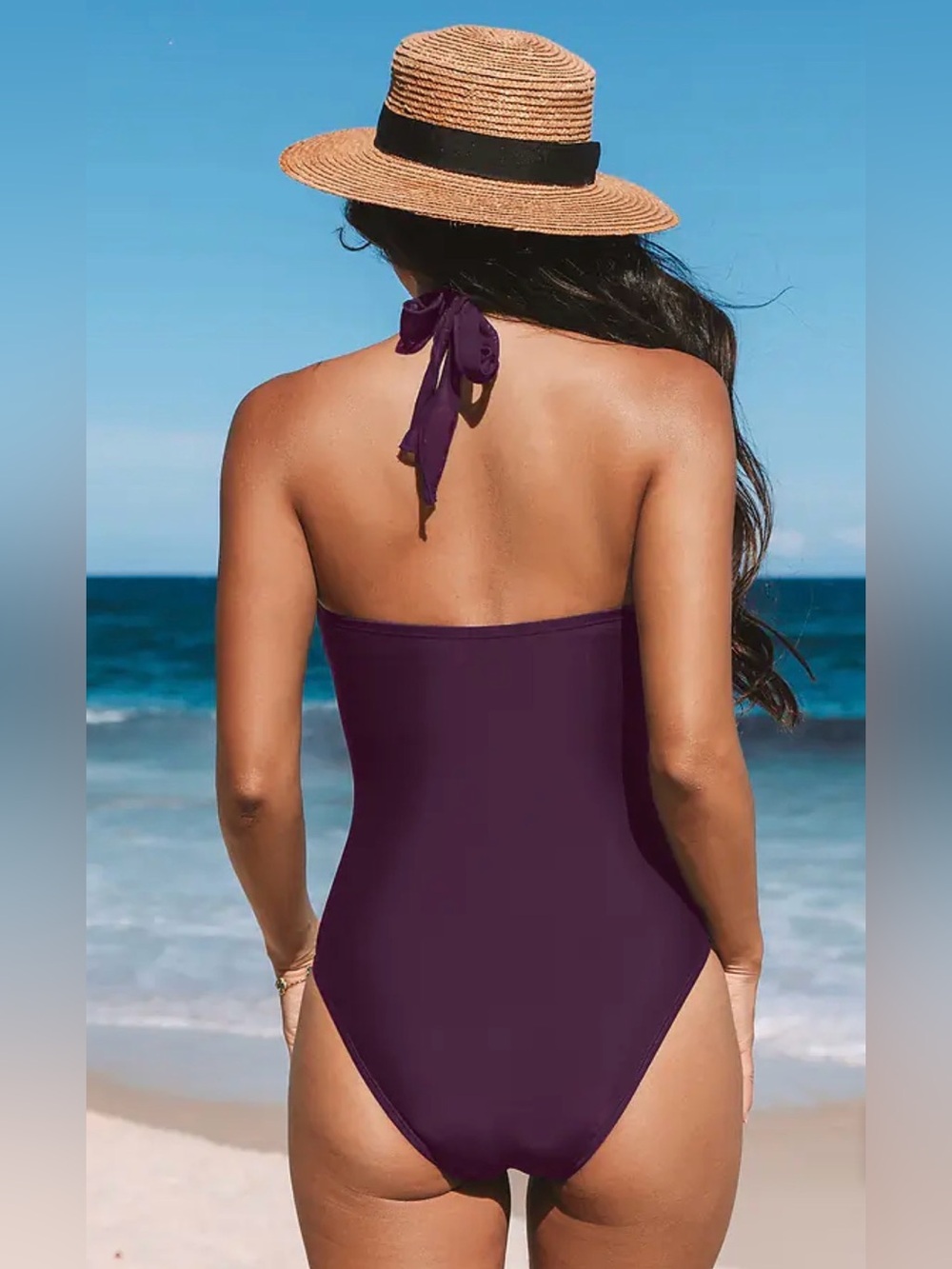 NWT - Cupshe Beach Angel Tummy Control One-Piece Swimsuit - Picture 2 of 7